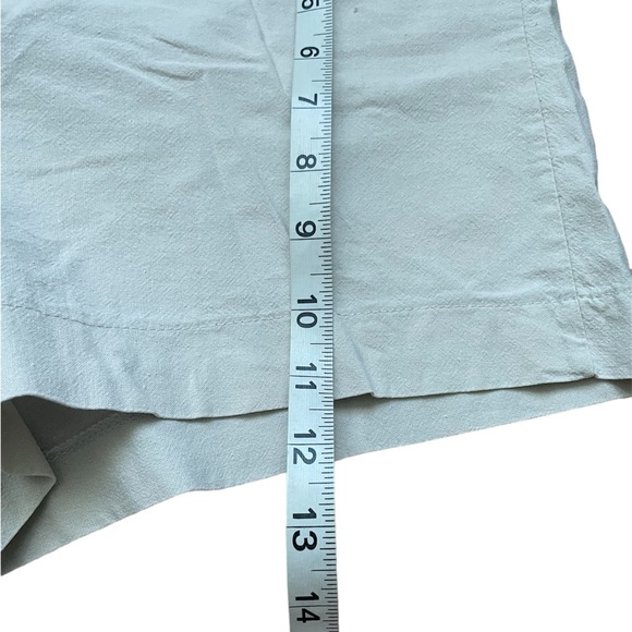 Vintage Beach Tie Beige Cotton Shorts (size S) Euro Summer - Picture 4 of 8